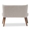 Baxton Studio Scarlett Beige Button-Tufting with Nailheads 2-Seater Loveseat 129-7081 - alternate 7